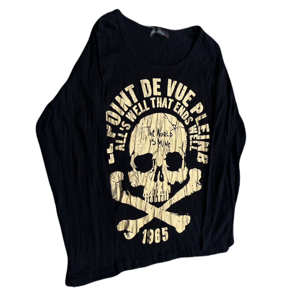 If Six Was Nine 2000s Japanese archive Glitter Skull Poem Long Sleeve Tee Size US XS / EU 42 / 0 - 3 Thumbnail