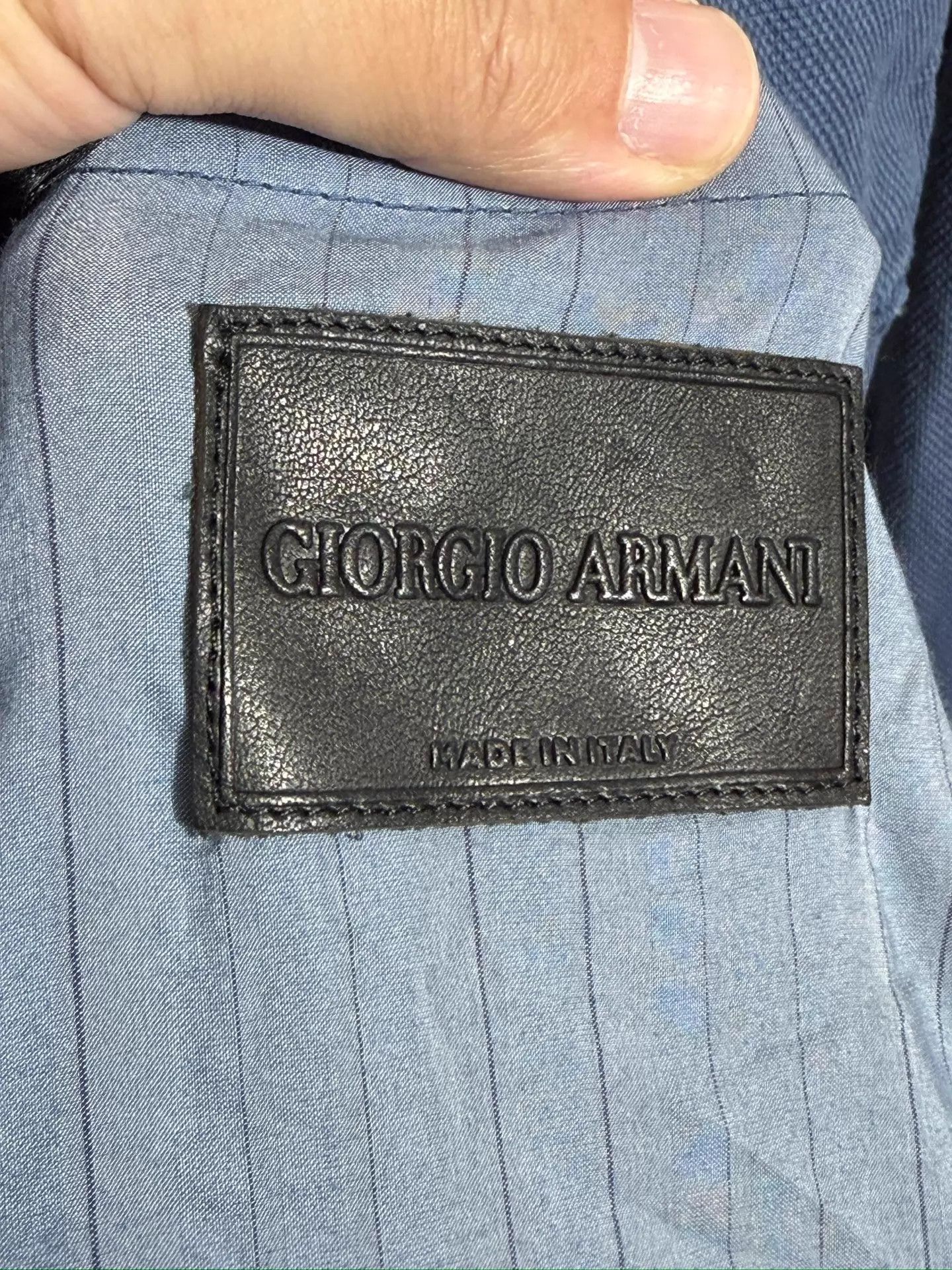 Giorgio Armani Armani Double Slim Suit 48/50/52 - Cotton-Linen Washed Size 50R - 7 Thumbnail