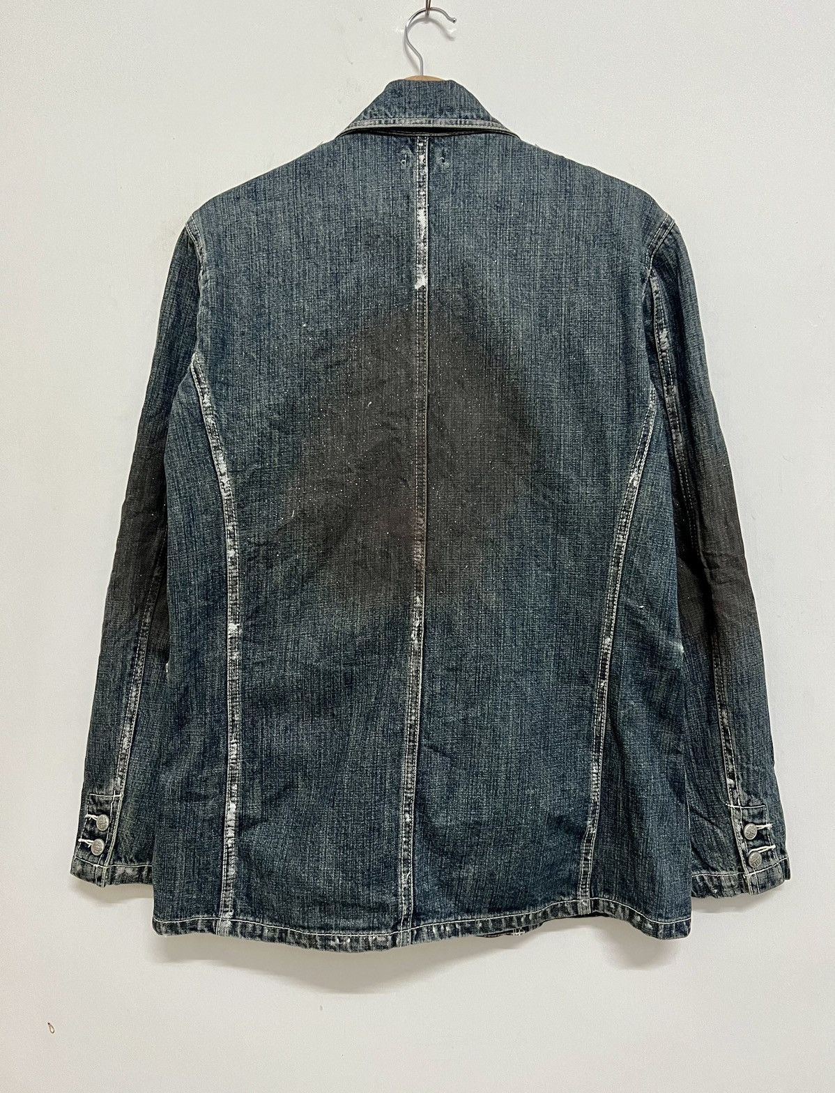 14th Addiction × If Six Was Nine × Japanese Brand Vintage Impulse Pleasure Funny Devil Skull Denim Jacket Size US M / EU 48-50 / 2 - 15 Thumbnail
