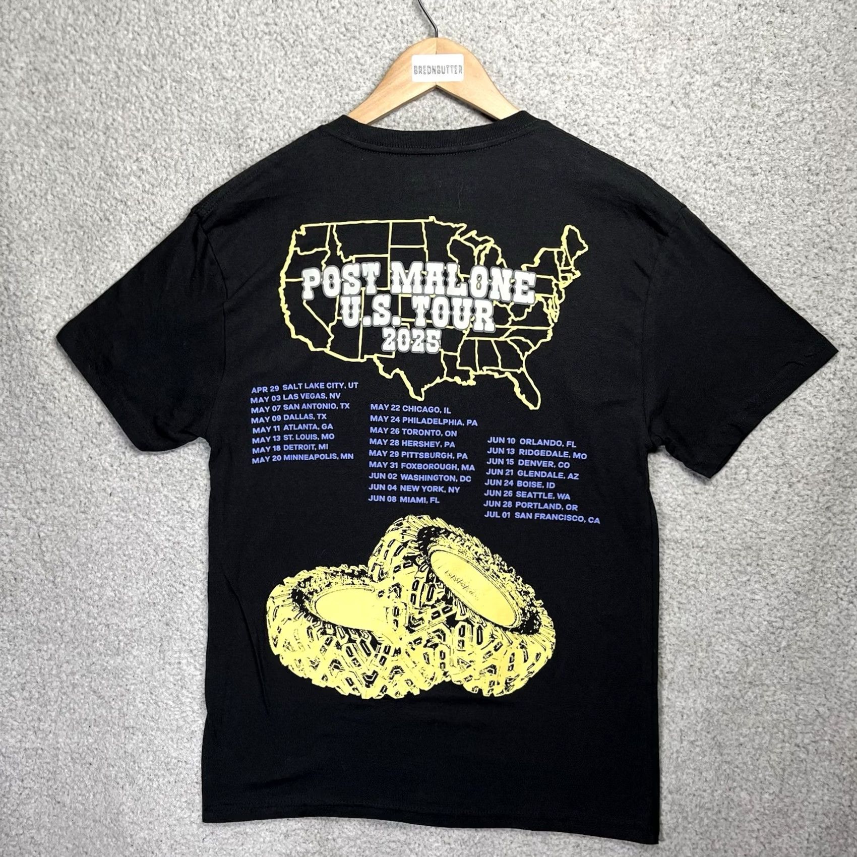 CO Post Malone Shirt Mens M US 2025 Concert Tour Posty Co Music Graphic Size US M / EU 48-50 / 2 - 3 Thumbnail