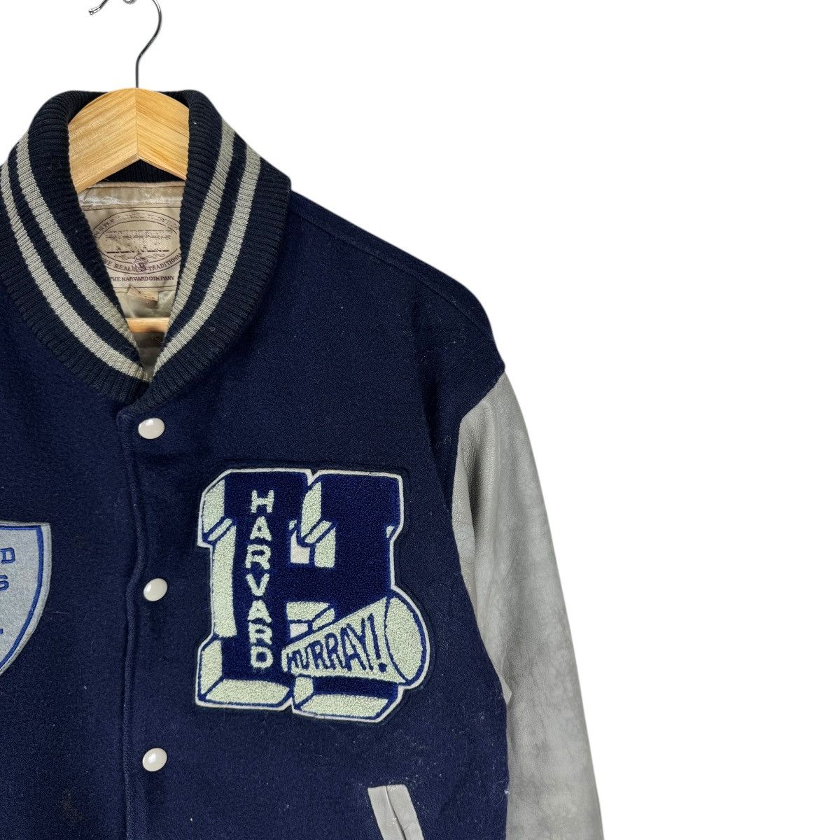 Vintage 🌟HARVARD UNIVERSITY VARSITY LEATHER JACKET Size US S / EU 44-46 / 1 - 4 Thumbnail