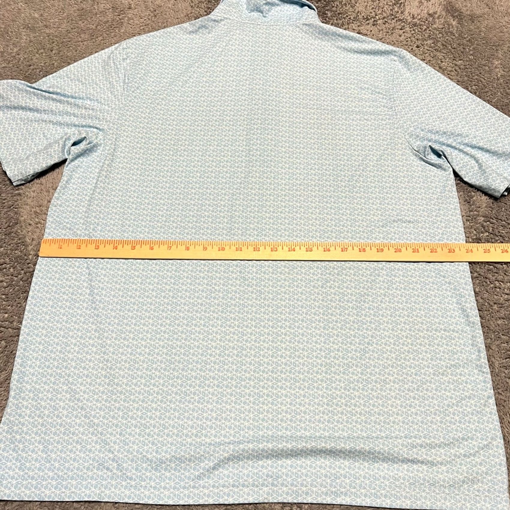 Vintage Criquet Polo Shirt Mens XL Blue Golf Performance Dice All Over Print Size US XL / EU 56 / 4 - 4 Thumbnail