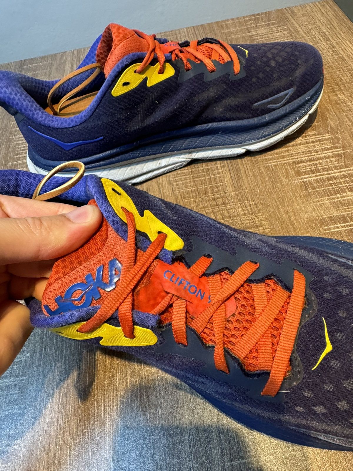 Hoka Hoka One One Clifton 9 Wide Bellwether Blue Size 9D Shoes Size US 9 / EU 42 - 8 Thumbnail