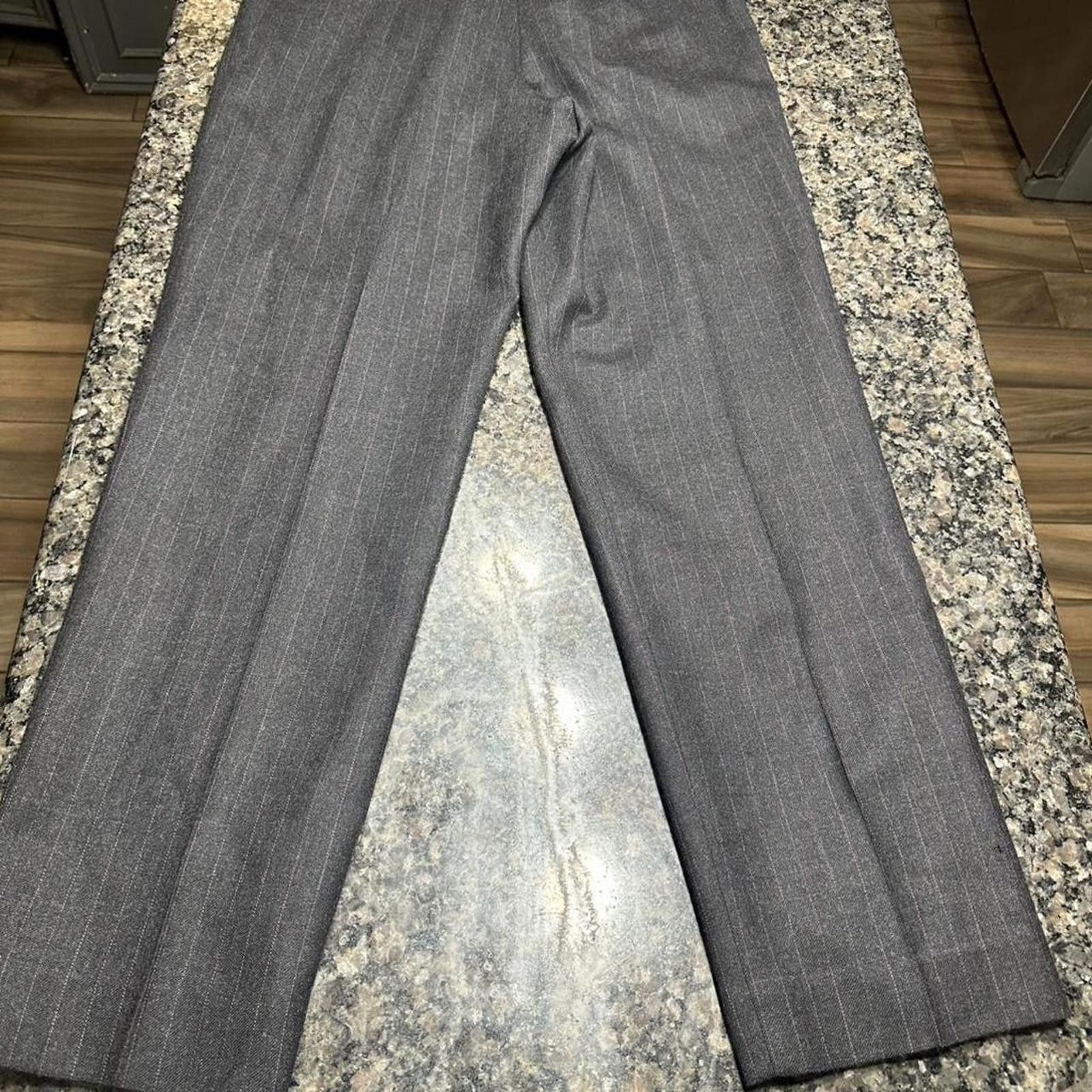 Pendleton Grey Pendleton pinstripe wool trousers #preppy #wooltrousers Size 32" / US 10 / IT 46 - 3 Thumbnail