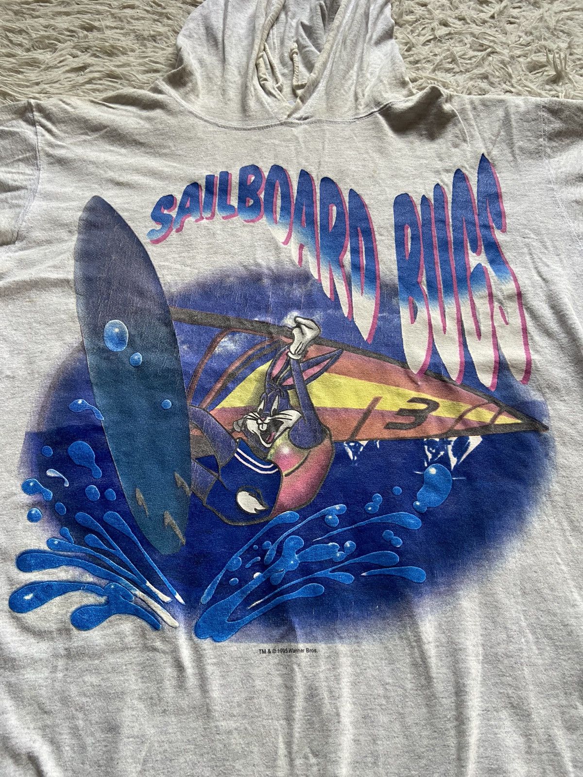 Vintage Vintage 90s Warners Bros "sailboard Bugs" short Sleeved hood Size US M / EU 48-50 / 2 - 3 Thumbnail