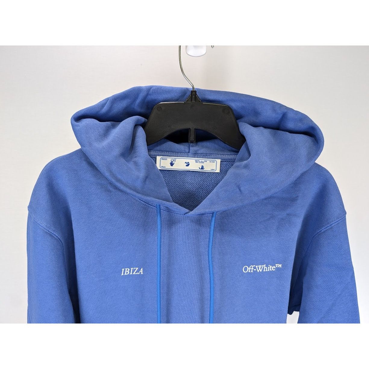 Off-White o1rshd1 SMR- Ibiza Hoodie in Blue White Size US M / EU 48-50 / 2 - 9 Thumbnail