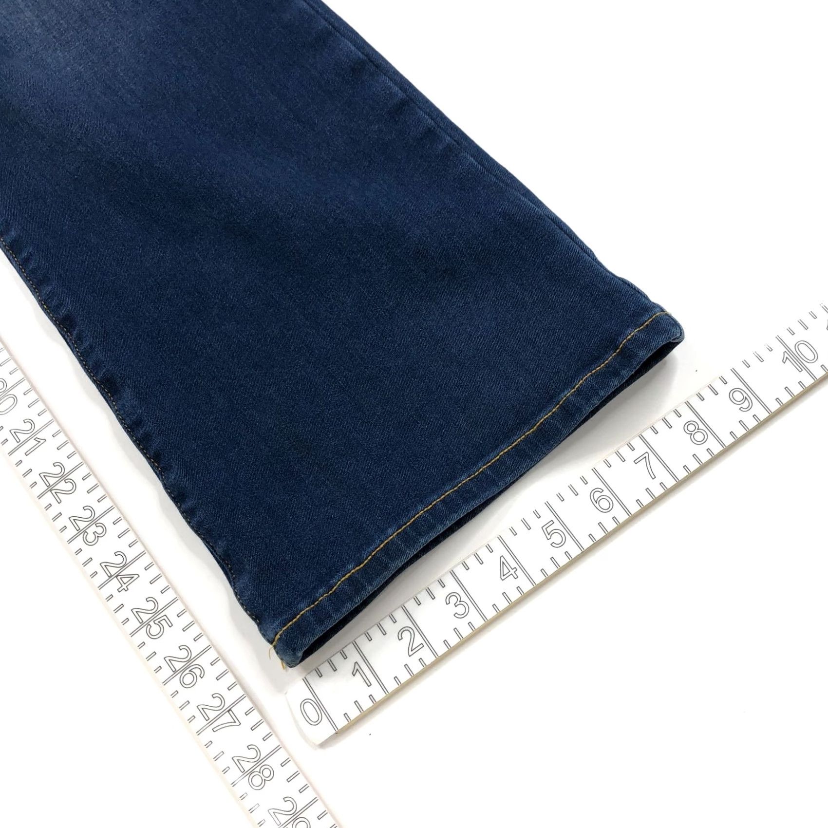 Denime Betabrand Bootcut Jeans Blue MINT M S-Petite Denim 32W 27L Mid Rise 5-Pocket Regular Size 28" / US 6 / IT 42 - 4 Thumbnail