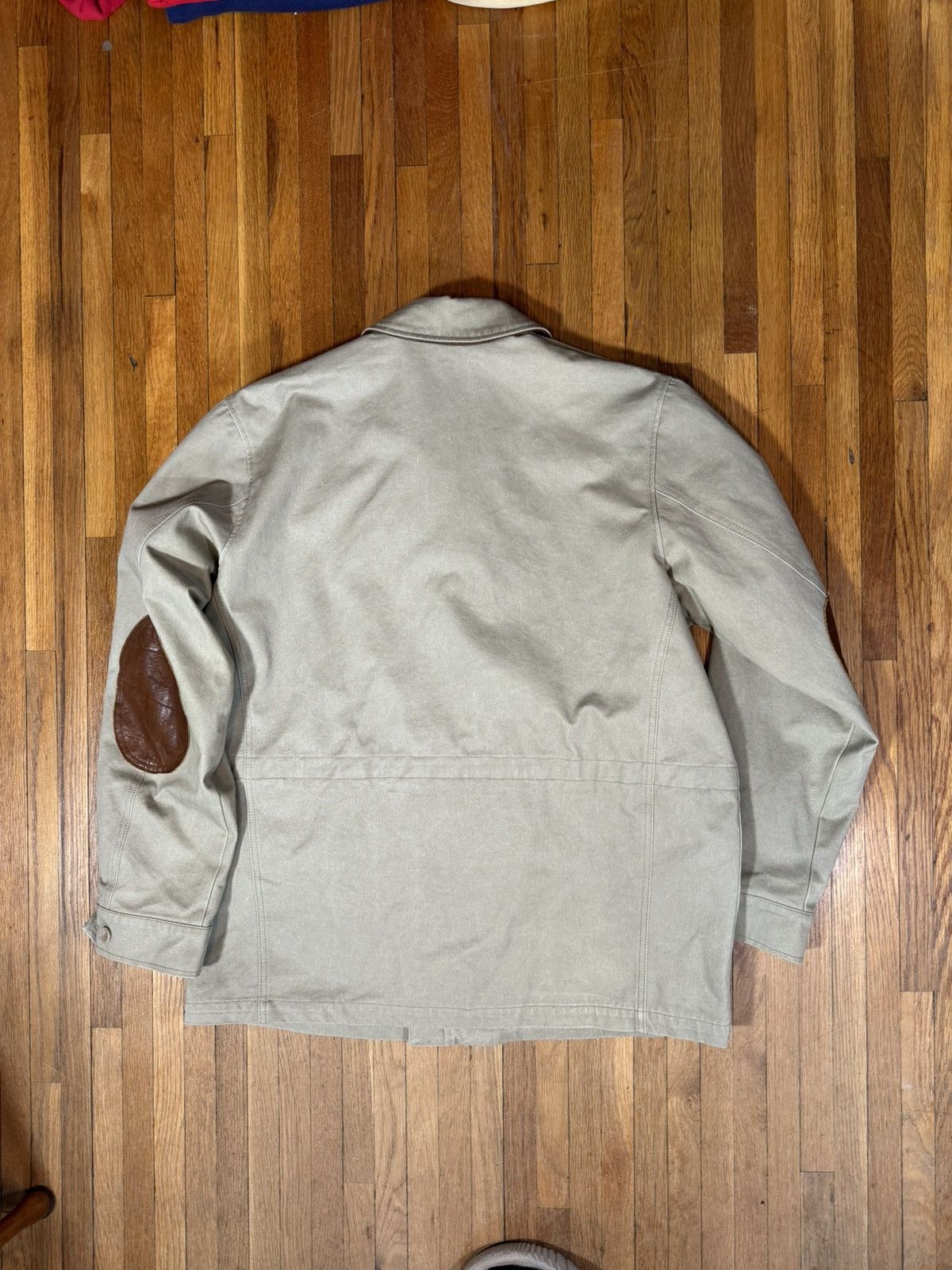 Eddie Bauer × Vintage Eddie Bauer Jacket Mens XLarge Beige Leather Patch Jacket Size US XL / EU 56 / 4 - 4 Thumbnail