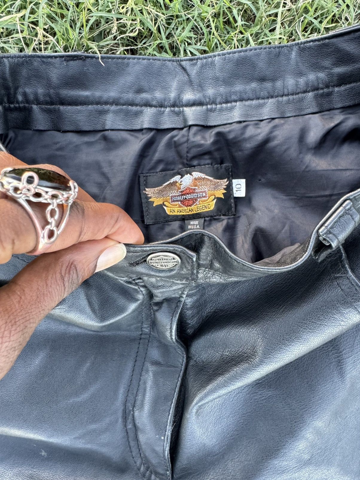Harley Davidson Harley Davidson Leather Riding Pants Size 32" / US 10 / IT 46 - 3 Thumbnail
