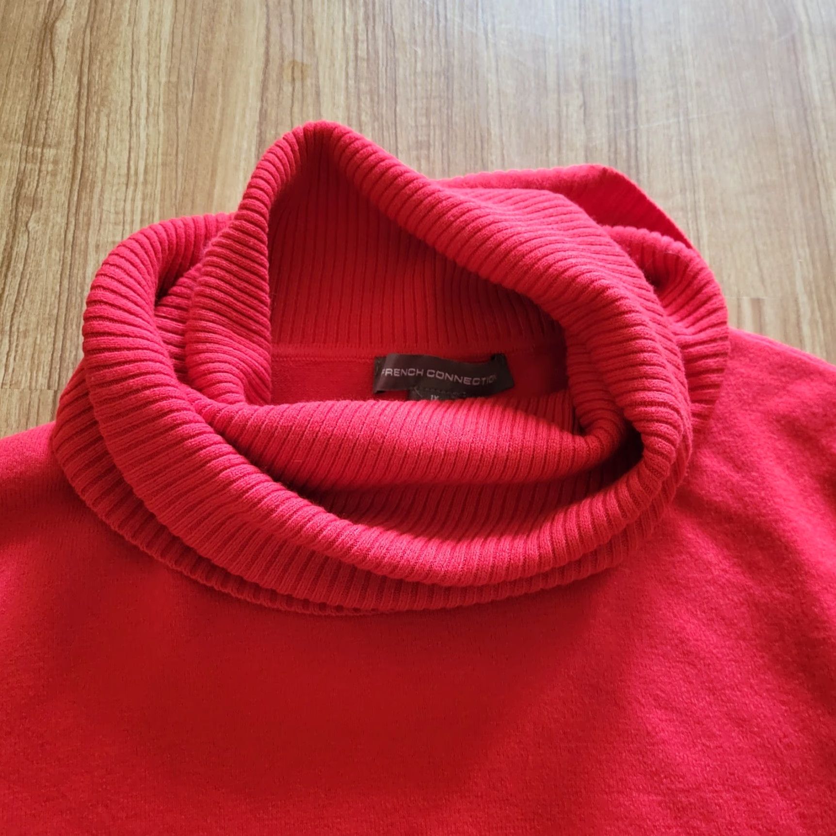 French Connection VINTAGE French Connection Sweater Womens Size 1X Red Turtleneck Long Sleeve Classic Top Size XL / US 12-14 / IT 48-50 - 3 Thumbnail