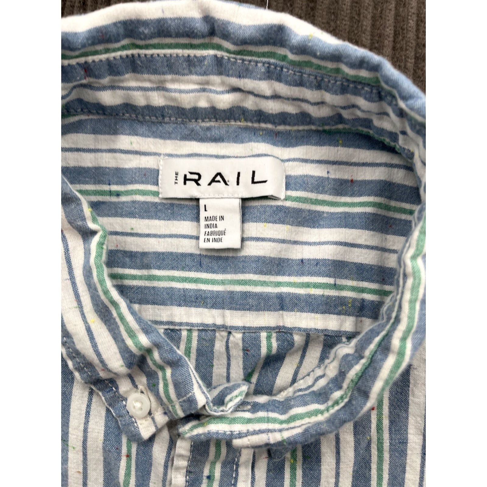 Rails Rails Shirt Men L Cotton Short Sleeve Button Up Casual Outdoors Striped All Seasons Fall Spring Summer Vintage: No Size US L / EU 52-54 / 3 - 3 Thumbnail
