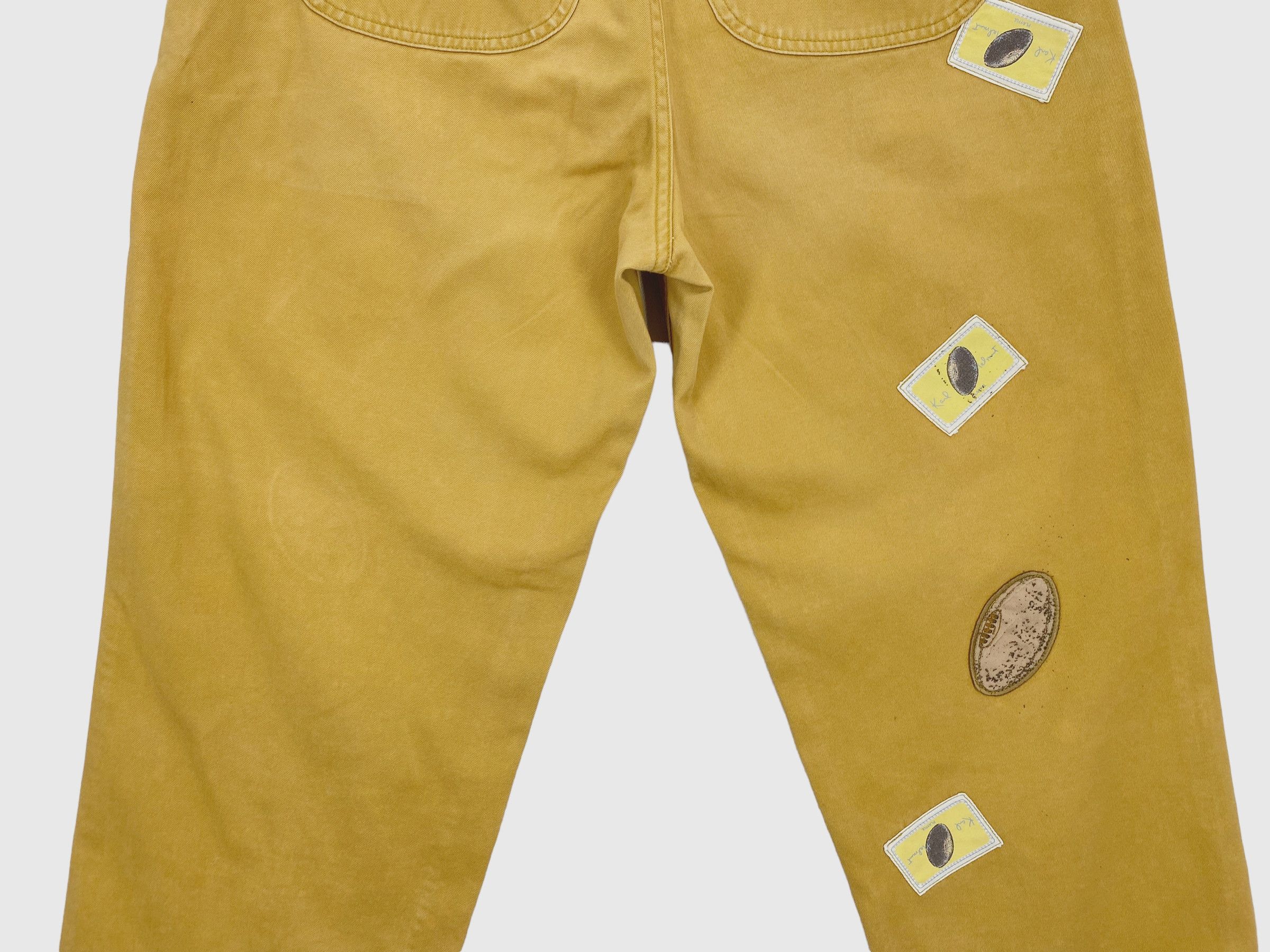 Karl Helmut Karl Helmut Patchwork Yellow Pants ColorBlock Workwear Style Size US 27 - 7 Thumbnail