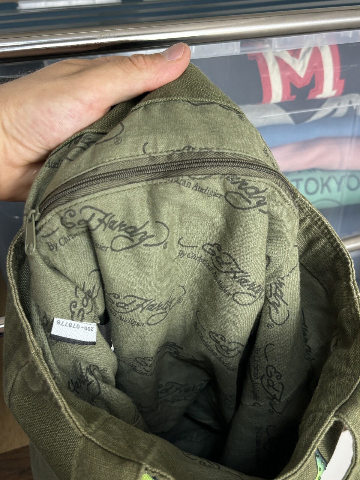 Ed Hardy Ed Hardy Vintage Shopper Tote Bag Y2K Tattoo Size ONE SIZE - 6 Thumbnail