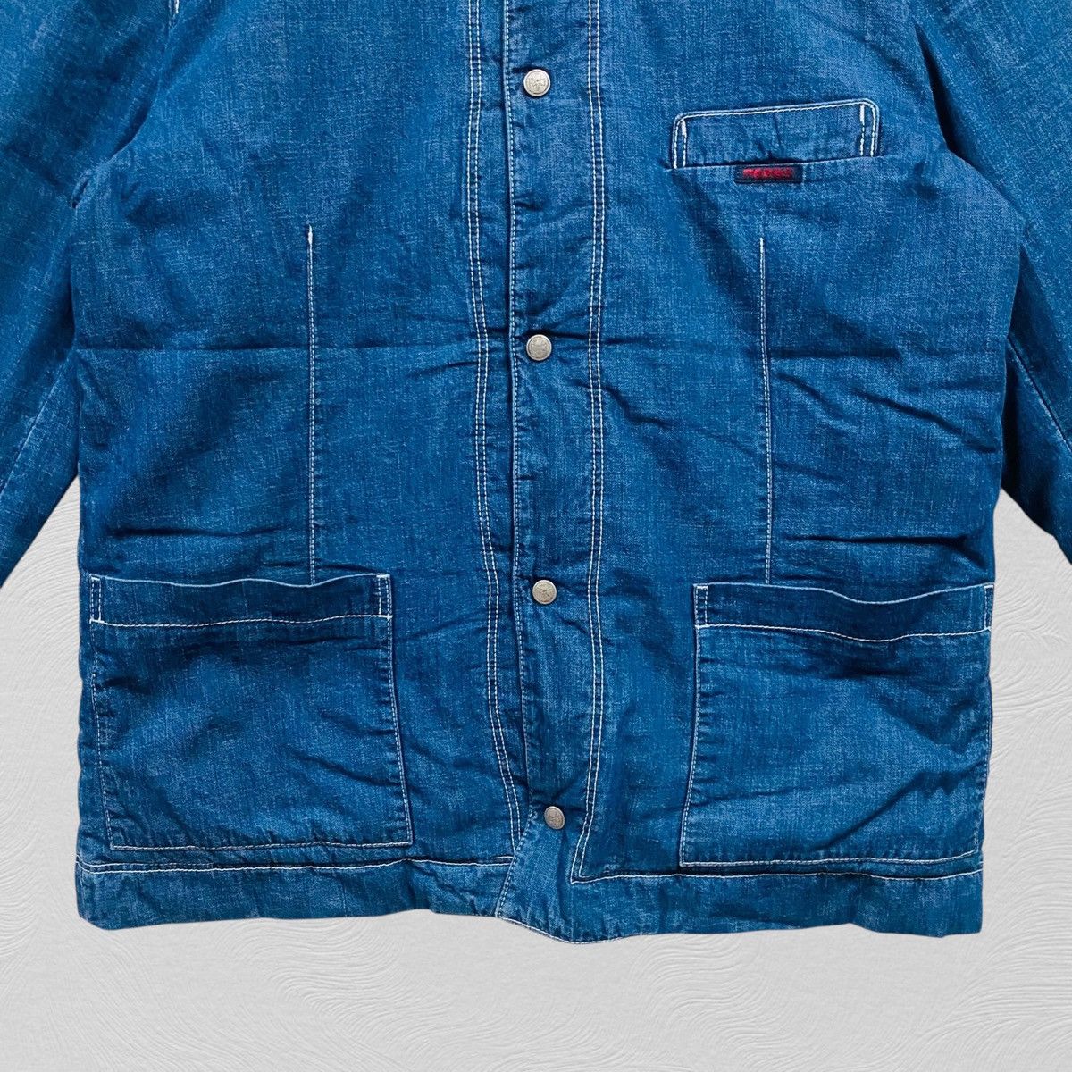 Japanese Brand Vintage papas denim chore jacket japanese brand Size US L / EU 52-54 / 3 - 4 Thumbnail