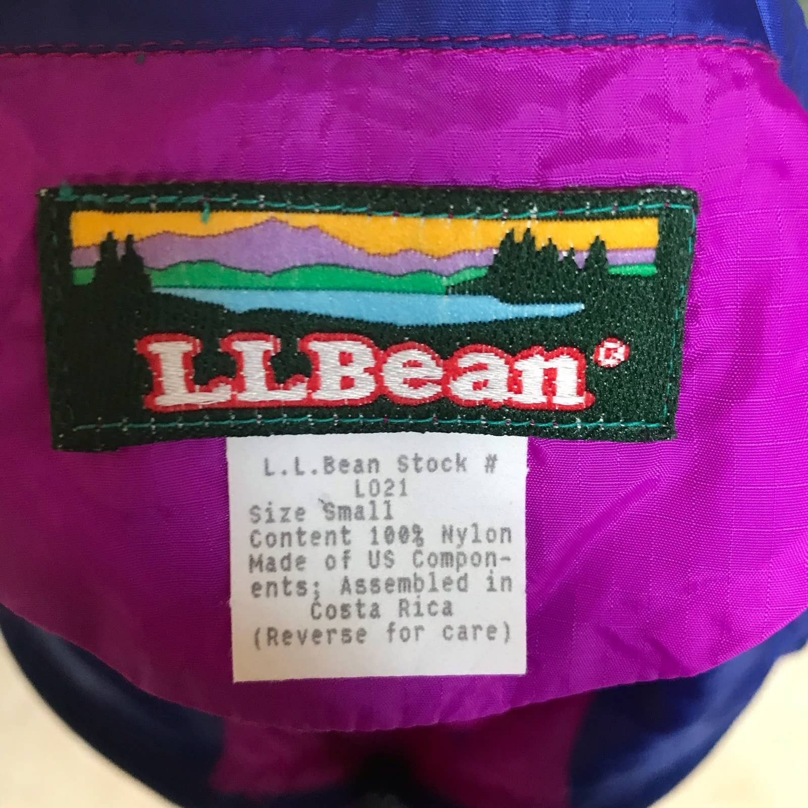 L.L. Bean Vintage 90's L.L. Bean 1/4 Zip Purple Windbreaker Size Small Size S / US 4 / IT 40 - 7 Thumbnail