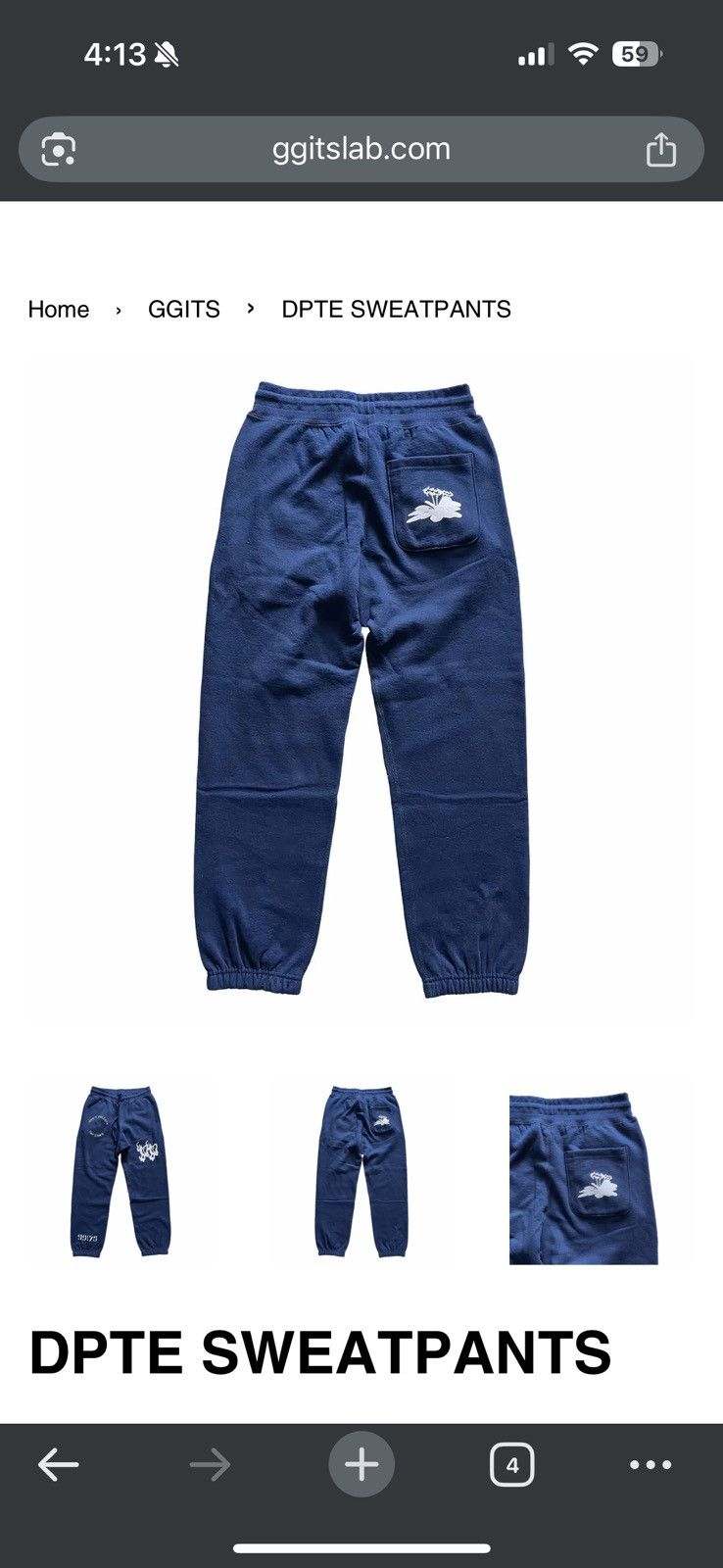 Other GGITS Don’t Pollute The Ether Sweatpants Size US 32 / EU 48 - 8 Thumbnail