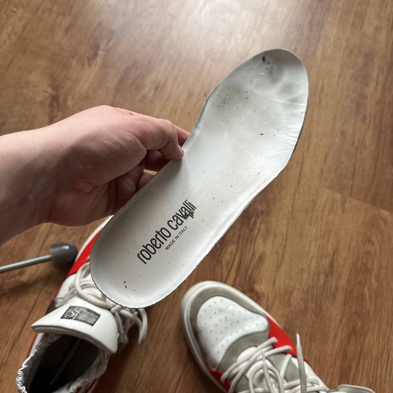 Roberto Cavalli Roberto Cavalli Tiger Tooth Panelled High Top Leather shoes Size US 9.5 / EU 42-43 - 13 Thumbnail