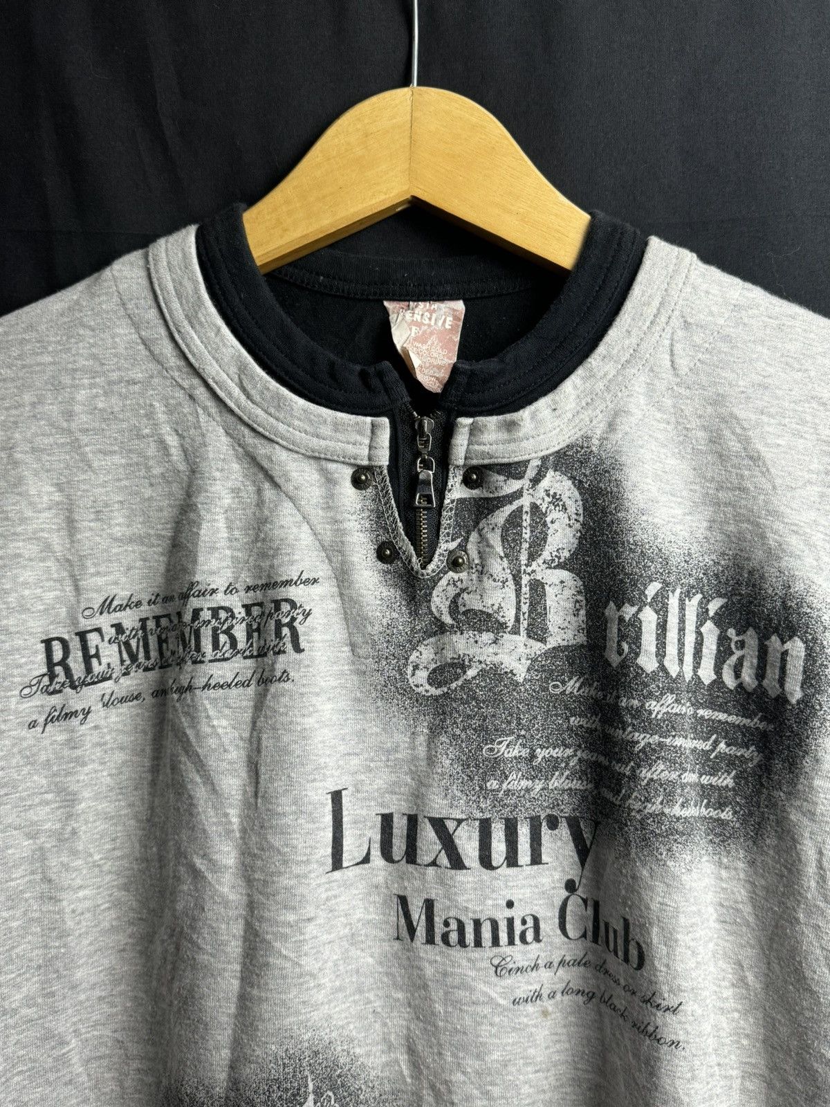 If Six Was Nine × Japanese Brand × Le Grande Bleu (L.G.B.) Double Collar Poem Japanese Long Sleeve ifsix lgb style Size US L / EU 52-54 / 3 - 5 Thumbnail