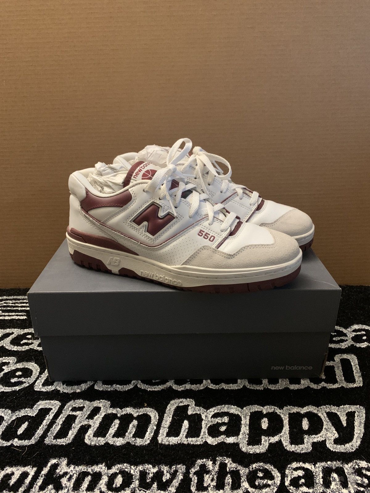 New Balance New Balance 550 “Sea Salt Burgundy” Size US 8.5 / EU 41-42 - 8 Thumbnail