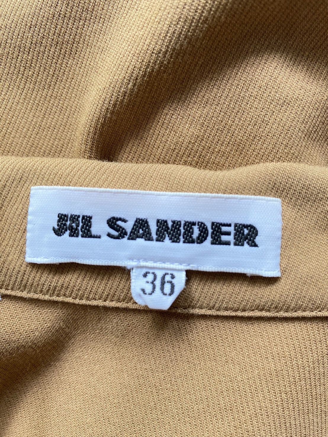 Jil Sander JILSANDER Minimalist Beige Polo Dress Size XS / US 0-2 / IT 36-38 - 2 Thumbnail