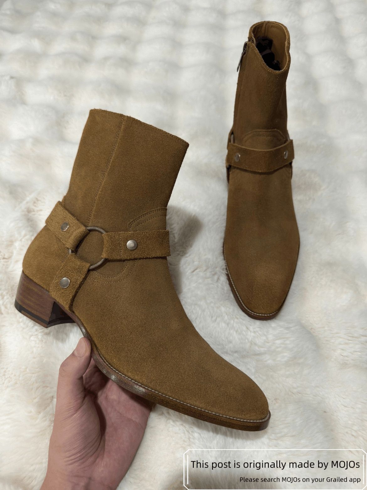 Saint Laurent Paris Sz 41 Saint Laurent Paris Buckle Wyatt 40 Harness Boots Size US 8 / EU 41 - 1 Thumbnail