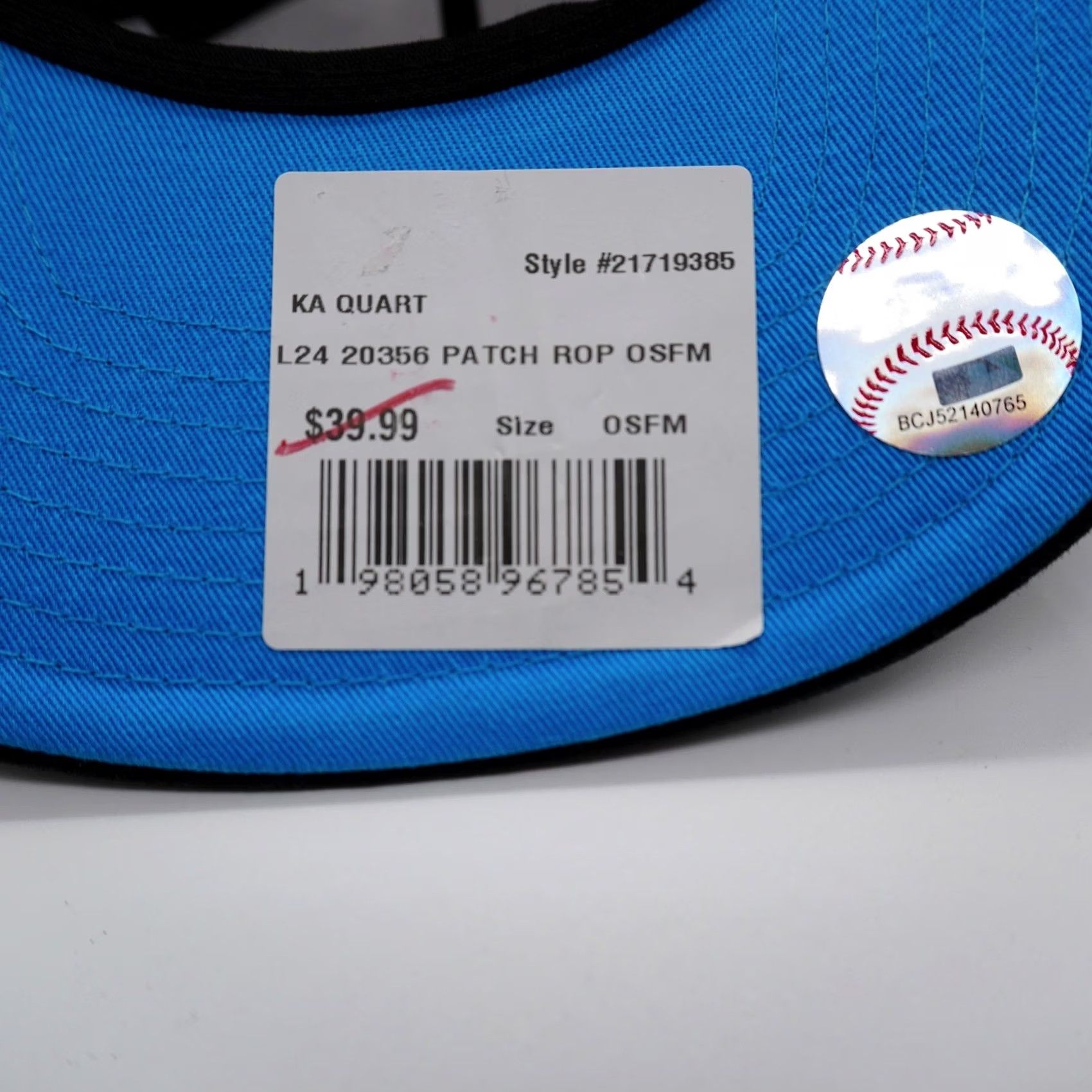 New Era New Era Miami Marlins Golfer Cap Mens OSFM Black Blue Rope Snapback Hat Size ONE SIZE - 5 Thumbnail
