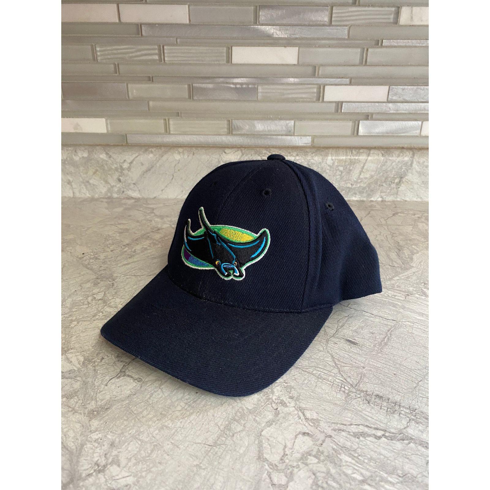 Logo Athletic Vintage Tampa Bay Devil Rays Snapback Baseball Hat Size ONE SIZE - 1 Thumbnail