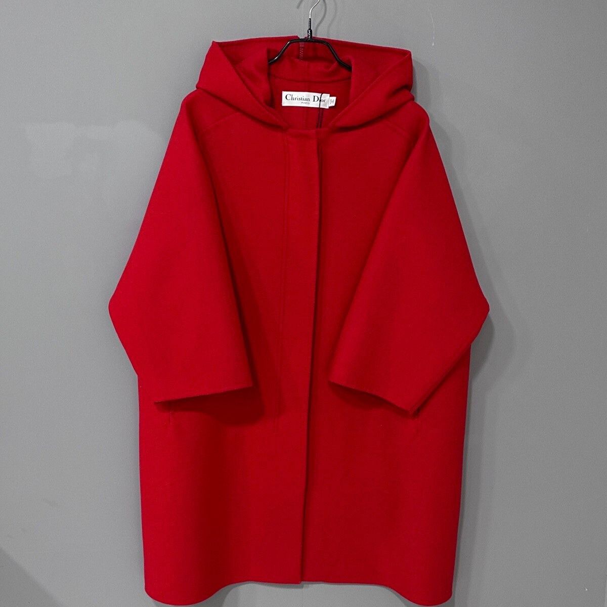 Dior Dior Red Hooded Cape Coat Size XS / US 0-2 / IT 36-38 - 1 Thumbnail