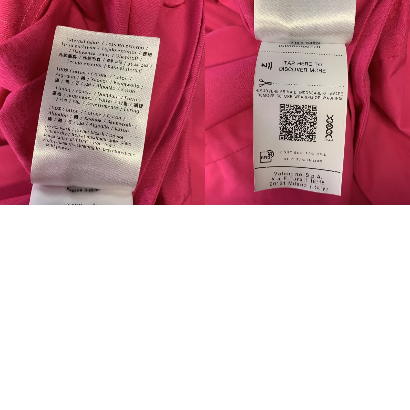Valentino VALENTINO Pink Cotton Hidden Placket Jumpsuit SIZE S Men Adult 33 Inseam Vintage? Size 36R - 9 Thumbnail