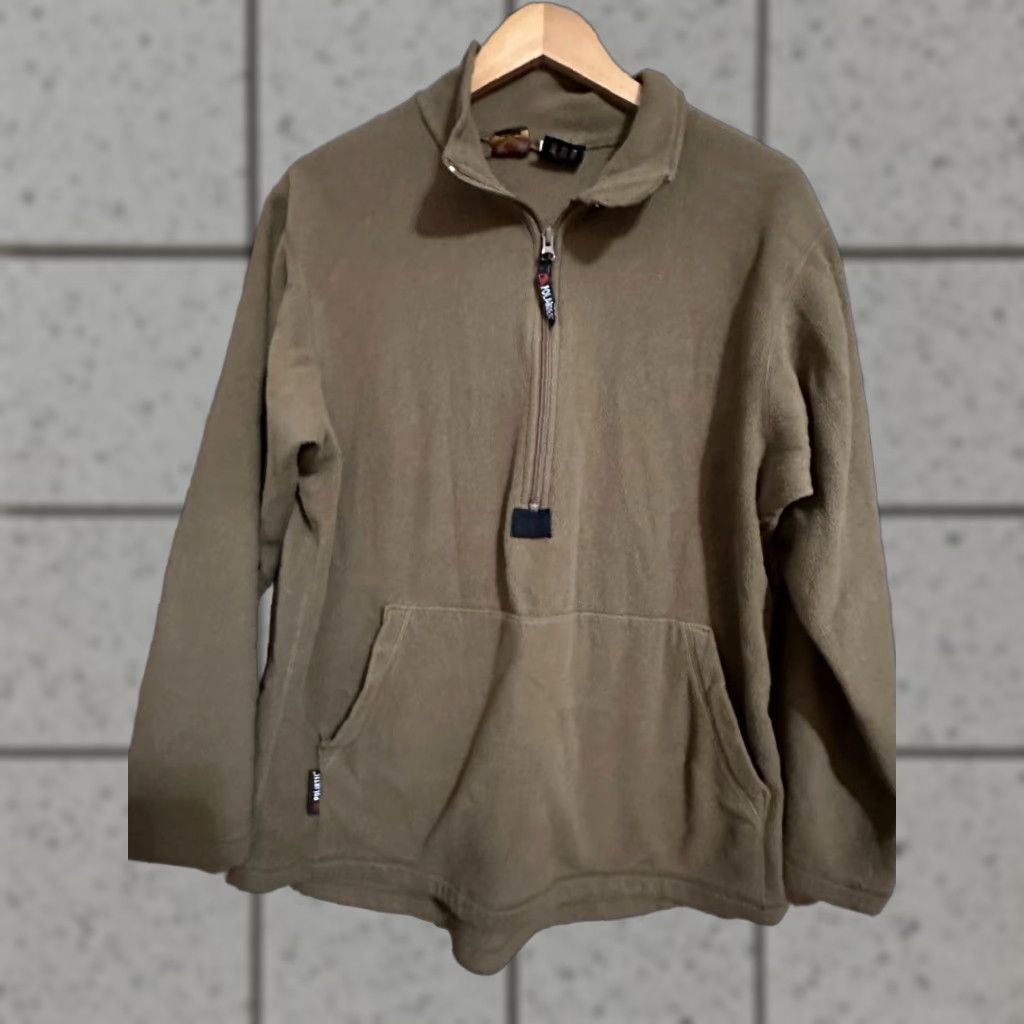 Vintage Polartec Shirt Pullover M Regular Brown Zip Fleece Pockets Military 1/2 Zip Size US M / EU 48-50 / 2 - 1 Thumbnail