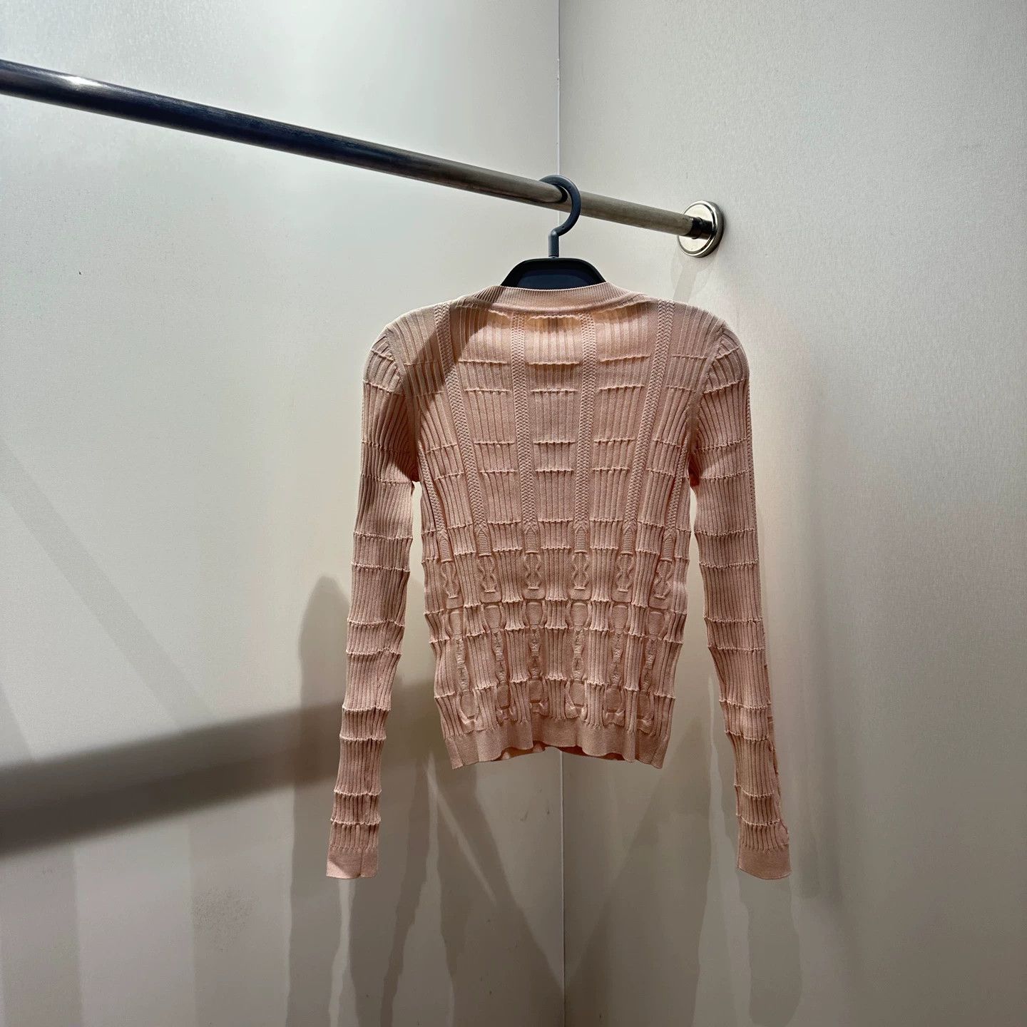 Hermes Hermes apr97 25SS Silk Cable Knit Long Sleeve 36 Size XS / US 0-2 / IT 36-38 - 2 Thumbnail
