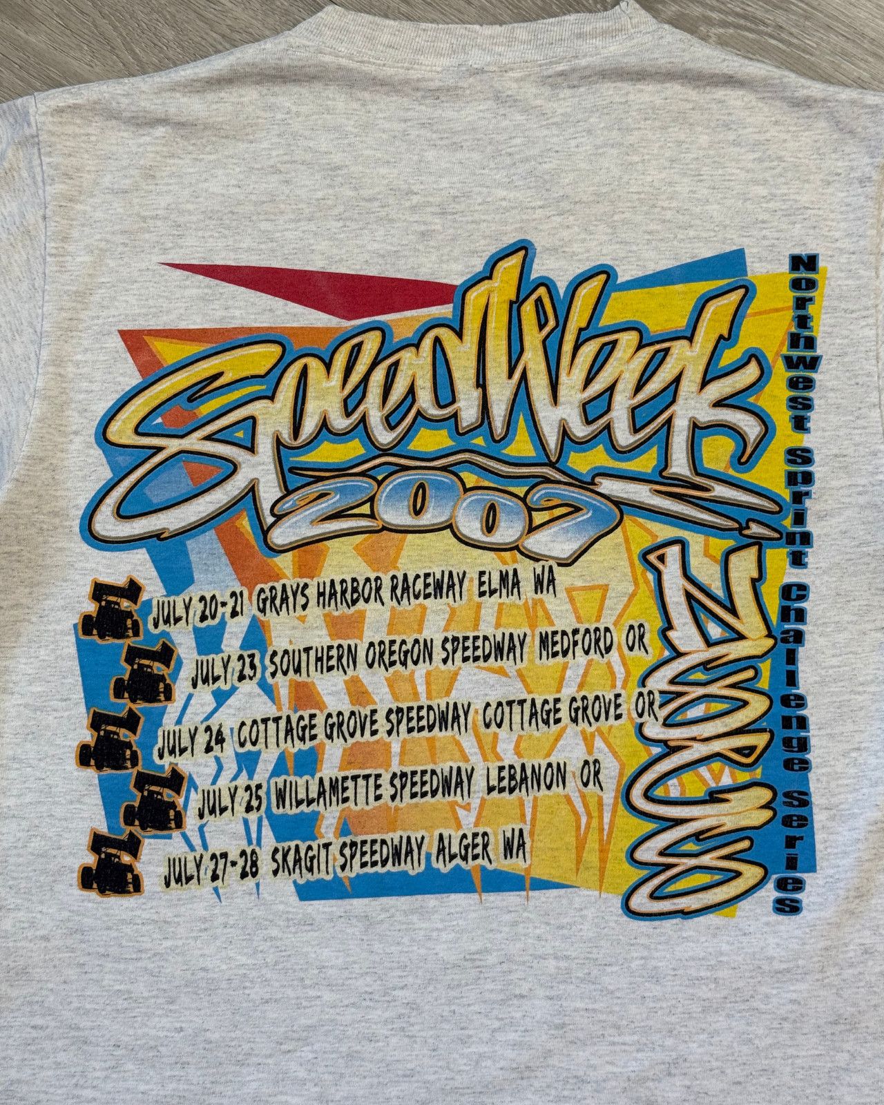 Vintage Rare 2007 Speed Week Sprint Car Racing T-Shirt - Size Small Size US S / EU 44-46 / 1 - 4 Thumbnail