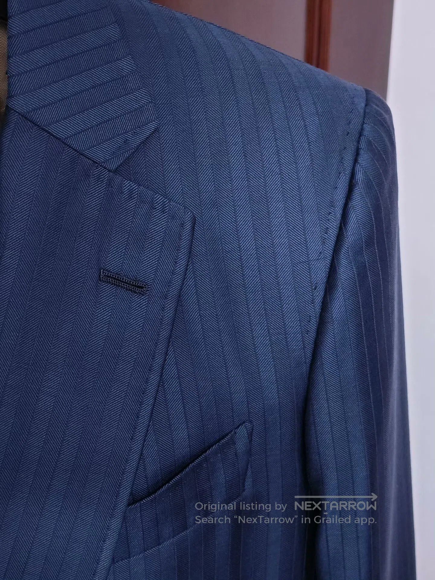 Japanese Brand Handmade Wool Suit from Dormeuil. Size US M / EU 48-50 / 2 - 2 Thumbnail