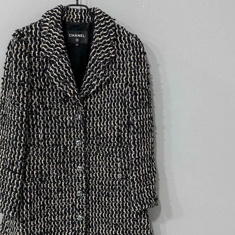 Chanel Chanel 21k color sequin knitting long coat 2504-Nextarrow Size XXS / US 00 / IT 34 - 2 Thumbnail