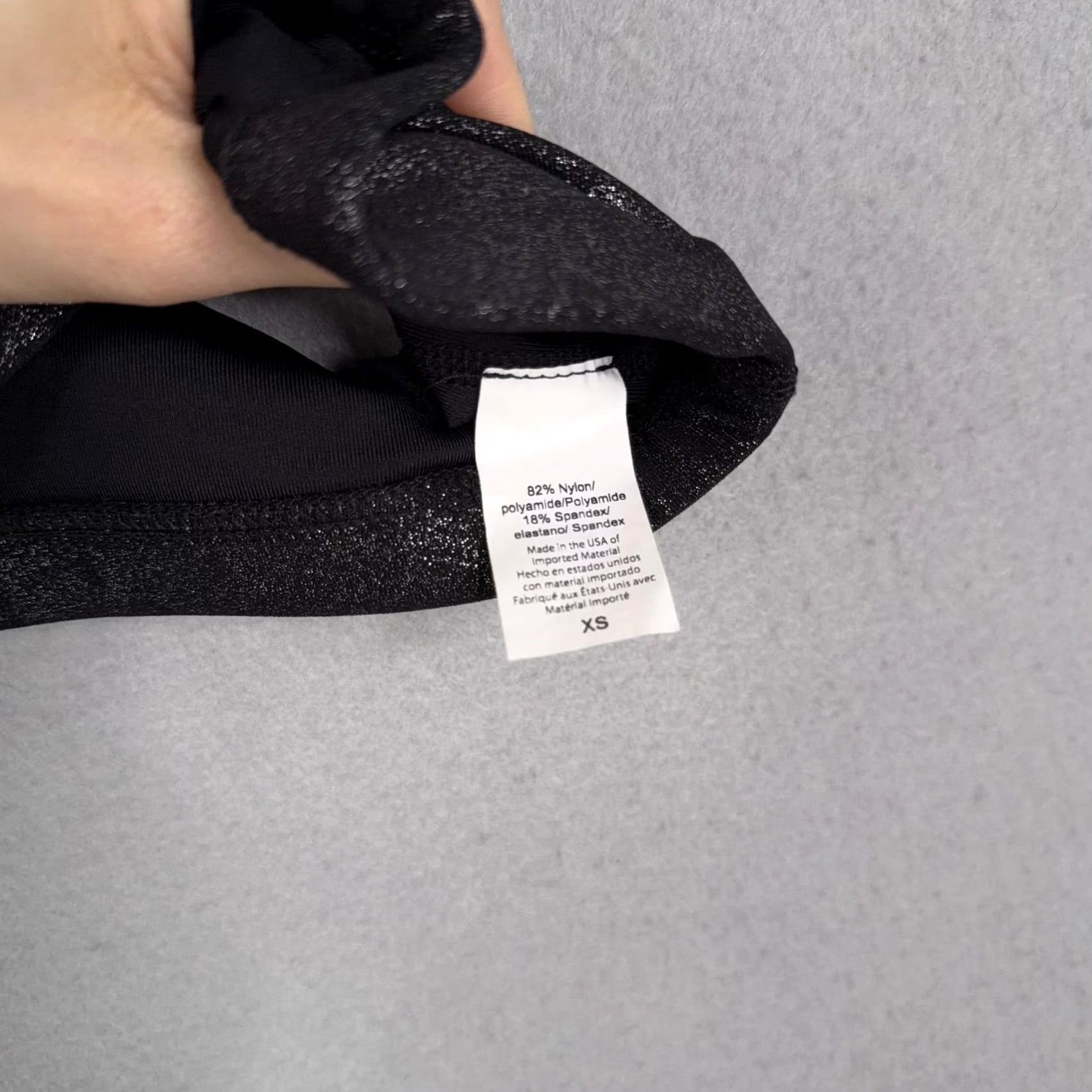 Beyond Yoga Beyond Yoga Sports Bra XS Black Shimmer Strappy Racerback Made USA Size ONE SIZE - 4 Thumbnail