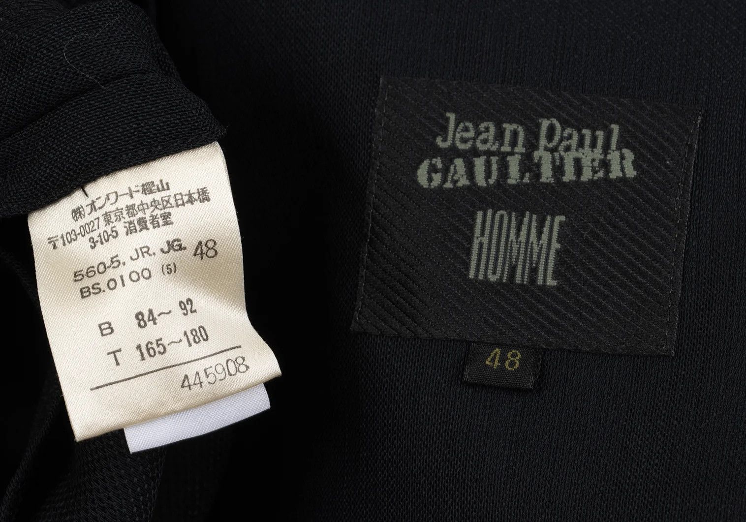 Jean Paul Gaultier Wool Blend Peak Lapel Jacket in Black, Size 48 Size US M / EU 48-50 / 2 - 18 Thumbnail