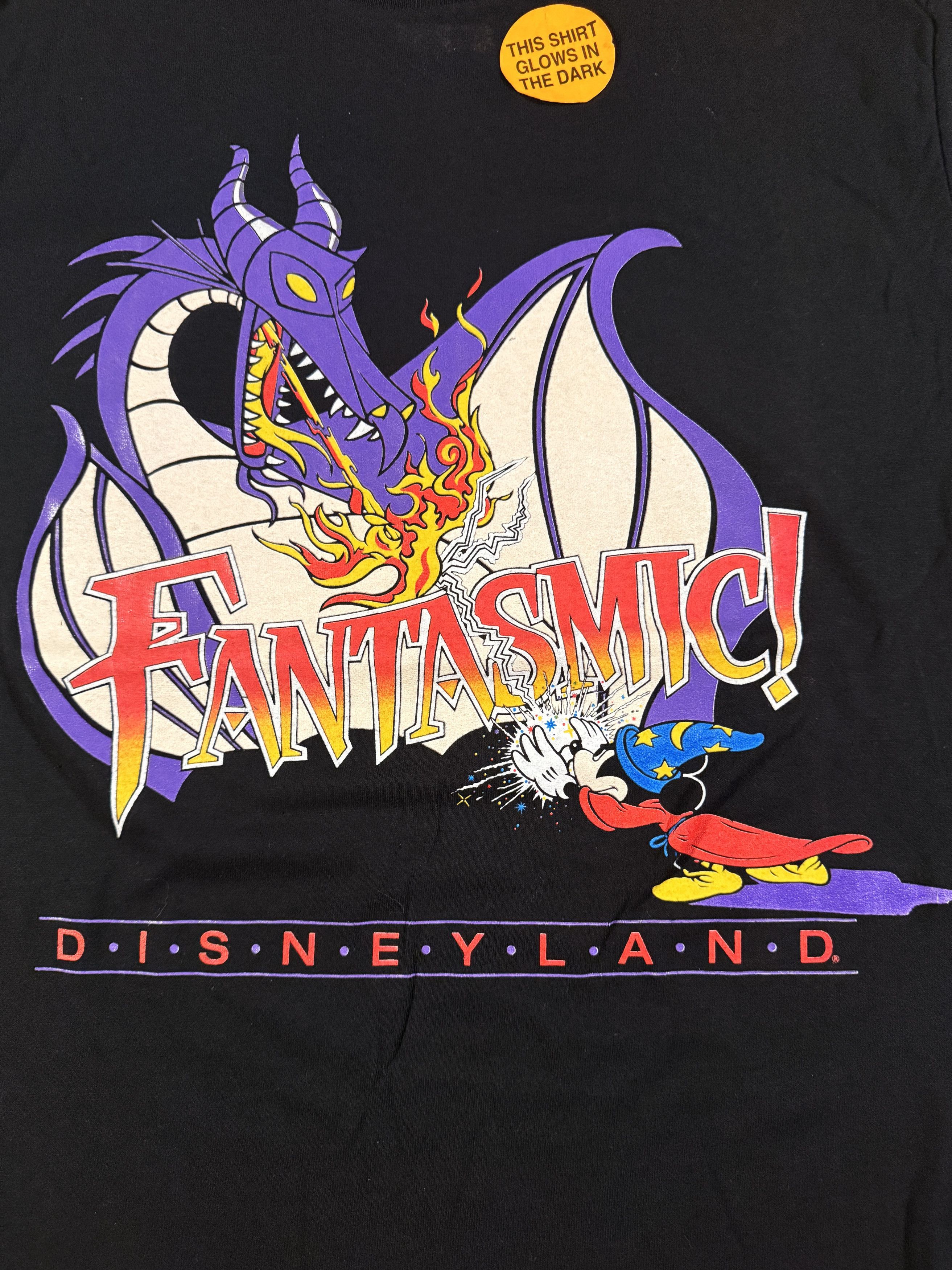 Fantasmic Glow in the Dark L 90s Vintage Shirt New Plus Tote
