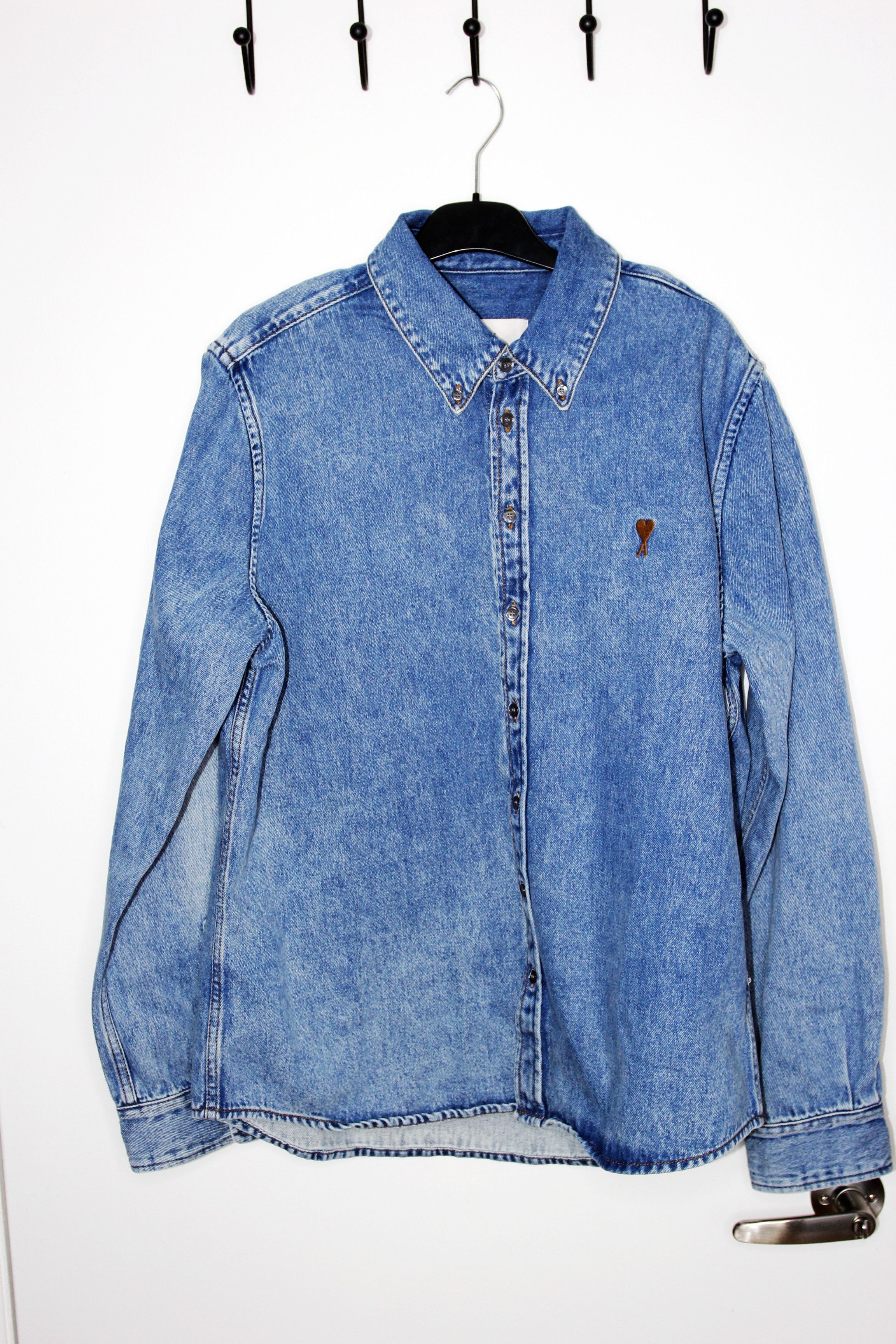 AMI BNWT AW25 AMI FADED DENIM SHIRT L Size US L / EU 52-54 / 3 - 2 Thumbnail