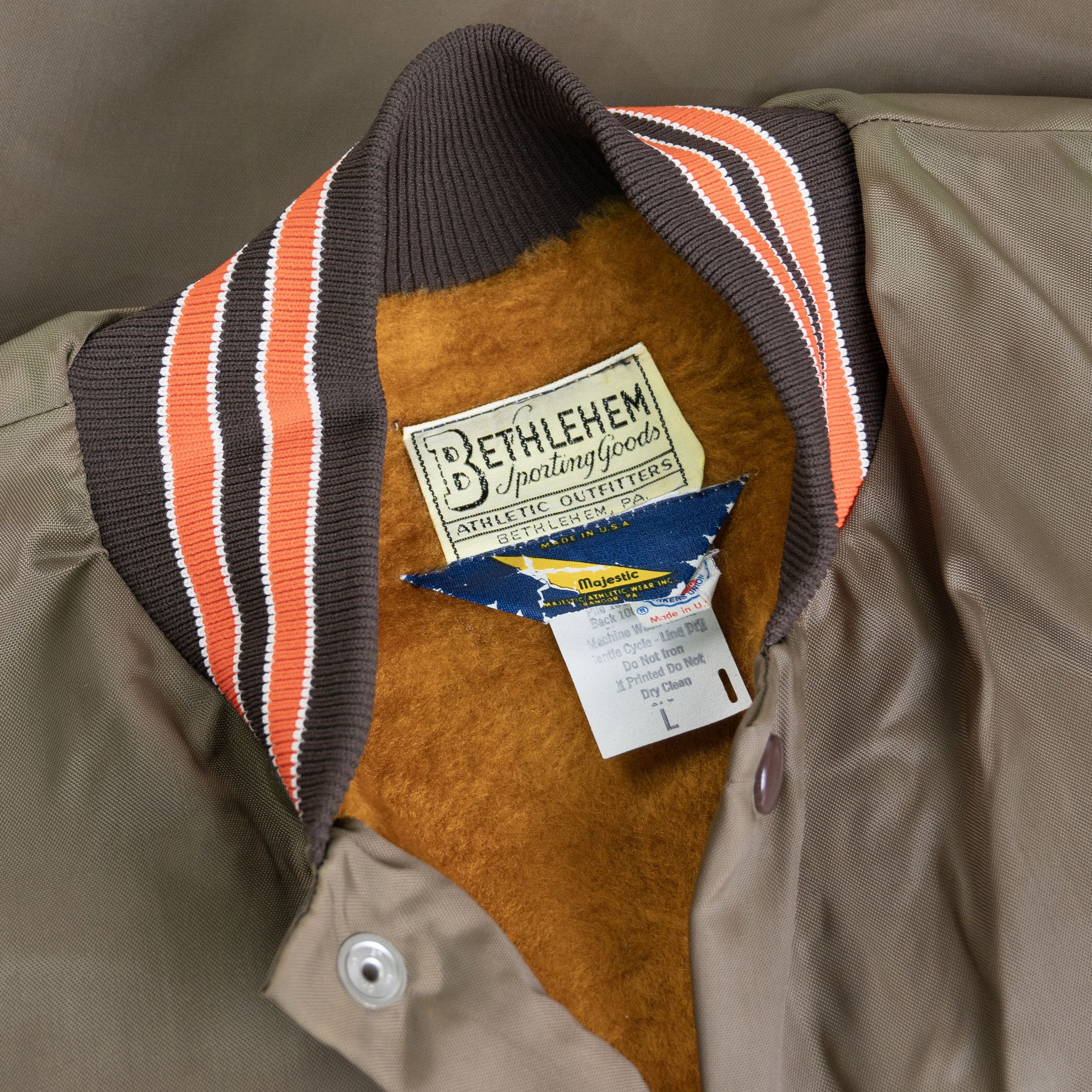 Majestic Vintage 1960's Majestic Brown Lined Jacket Size US L / EU 52-54 / 3 - 3 Thumbnail