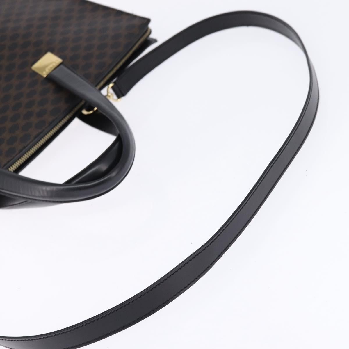 Celine CELINE Macadam Canvas Tote Bag Pvc Leather Black Gold Size ONE SIZE - 9 Thumbnail