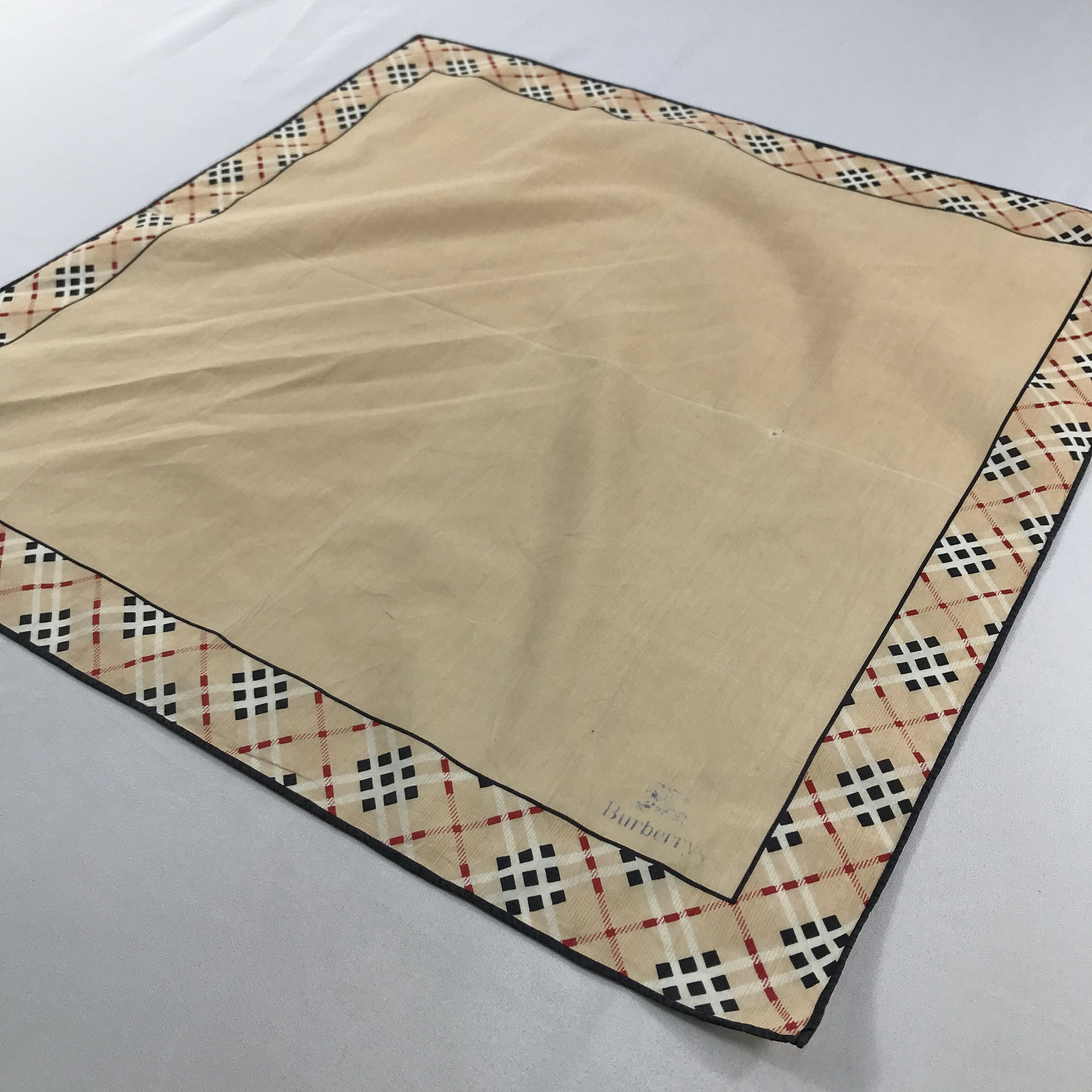 Burberry × Vintage Burberry Bandana / Handkerchief / Neckerchief - S2245 Size ONE SIZE - 2 Thumbnail