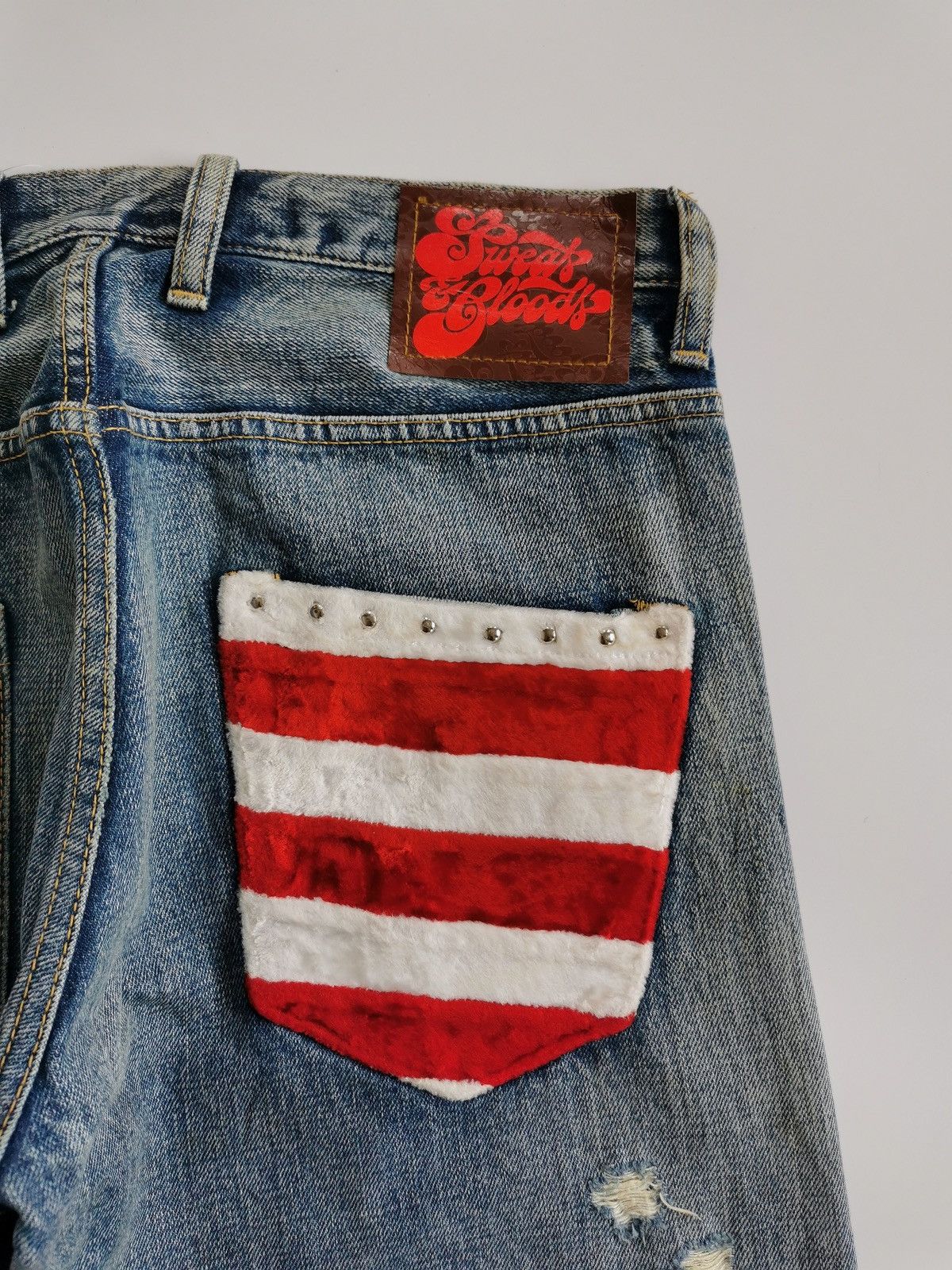 14th Addiction Thrashed Punk Sweats & Bloods RNA Japan Jeans Size US 32 / EU 48 - 12 Thumbnail