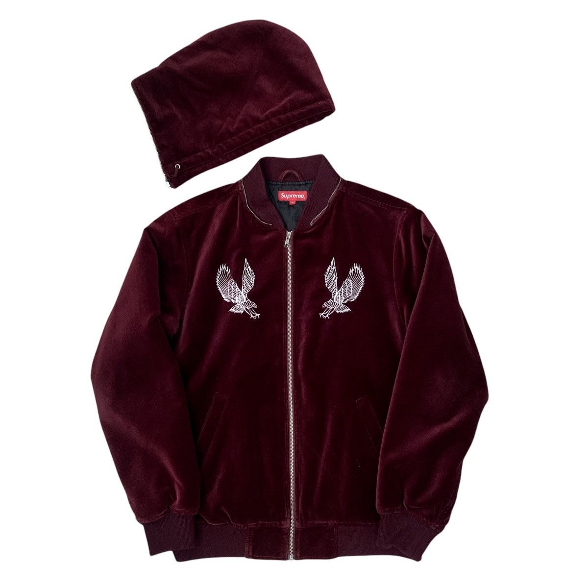 Supreme FW14 Velvet Eagle bomber jacket Size US M / EU 48-50 / 2 - 5 Thumbnail