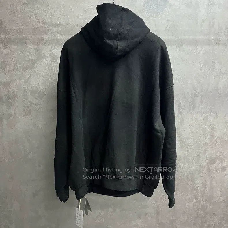 Balenciaga Balenciaga Black Letter Printed Hooded Long Sleeve Sweatsh Size US M / EU 48-50 / 2 - 5 Thumbnail