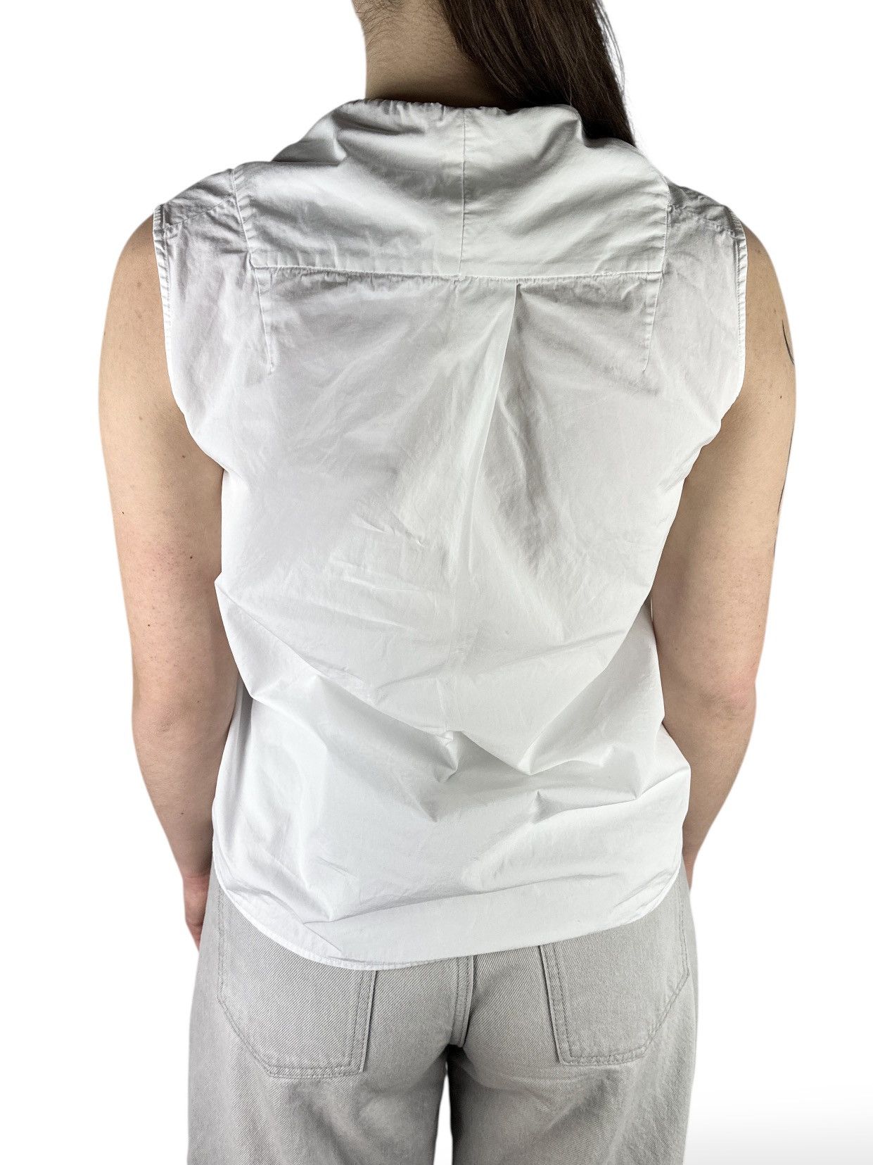 Jil Sander Jil Sander White Tank Top Sleeveles Top Classic Blank Womens Size S / US 4 / IT 40 - 10 Thumbnail