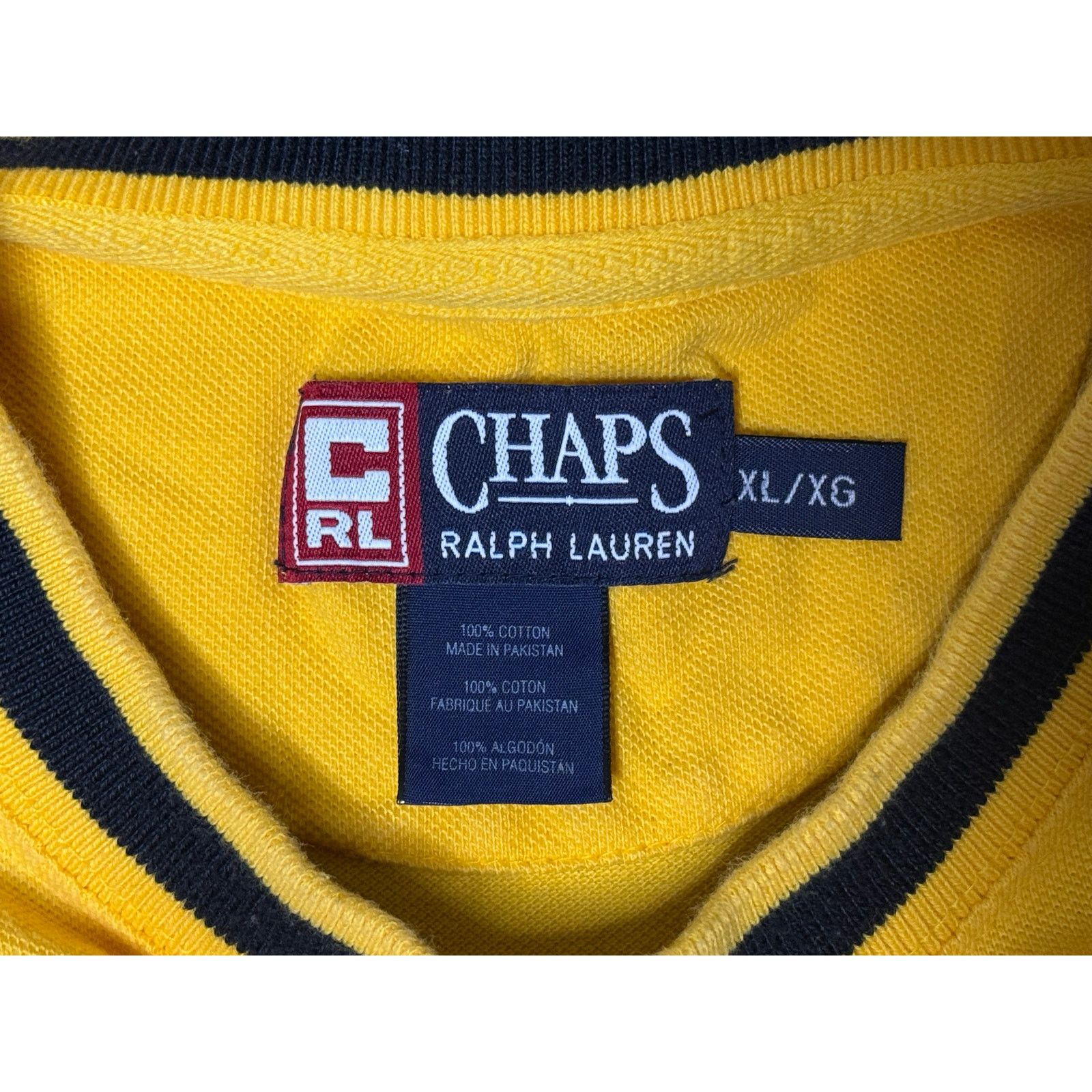 Chaps × Chaps Ralph Lauren × Vintage Vintage Chaps Ralph Lauren Knit Pocket T-shirt XL Size US XL / EU 56 / 4 - 3 Thumbnail