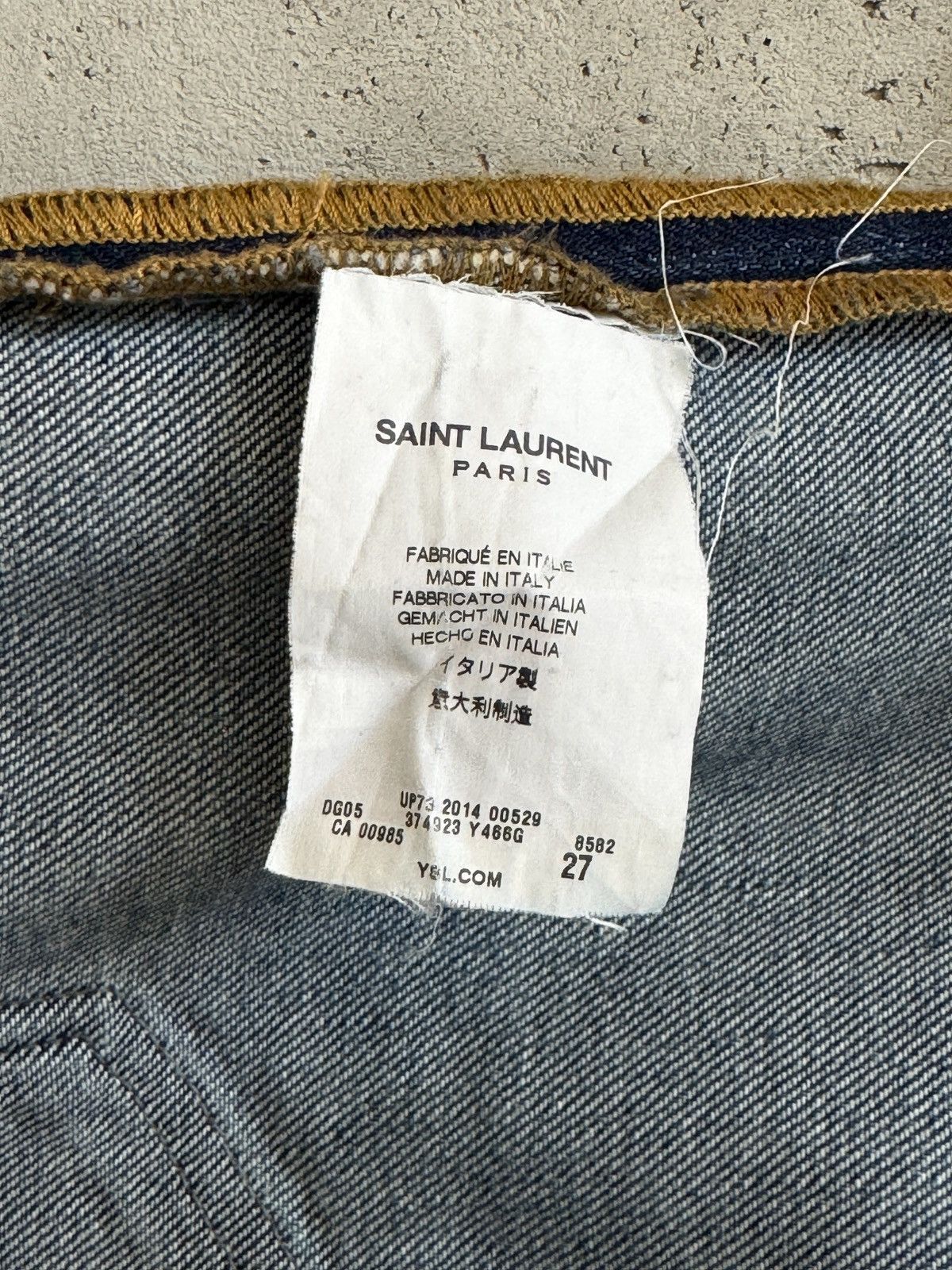 Saint Laurent Paris Saint Laurent Slim Jeans SS16 Size 27" / US 4 / IT 40 - 9 Thumbnail