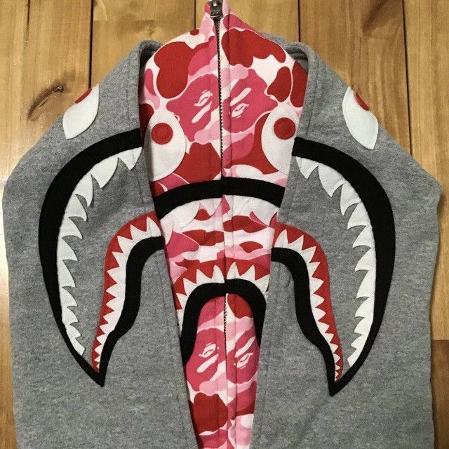 Bape BAPE Double Shark Full Zip Hoodie ABC camo pink APE 2XL XXL Size US XXL / EU 58 / 5 - 3 Thumbnail