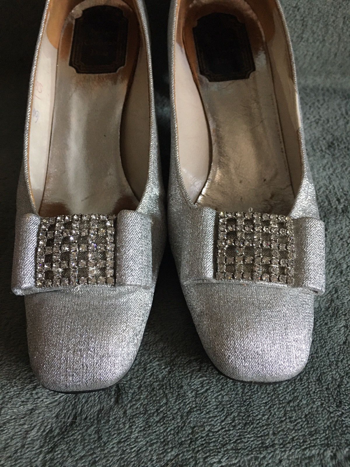 Dior Souliers Christian Dior Vintage Cristal Silver Pump Heels 6 Size US 6 / IT 36 - 5 Thumbnail