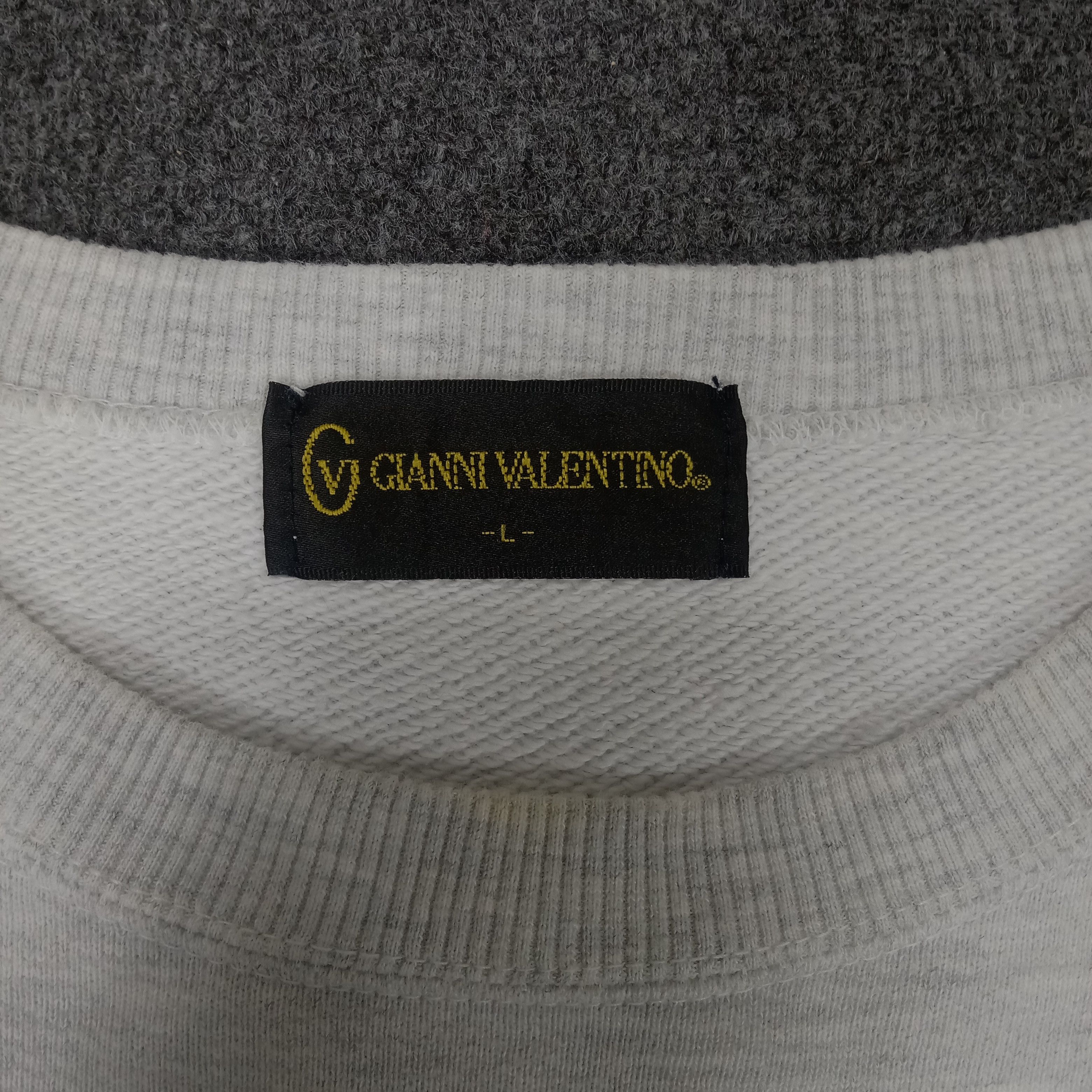 Gianni Valentino GIANNI VALENTINO Spellout Big Design Sweatshirt Size US L / EU 52-54 / 3 - 3 Thumbnail